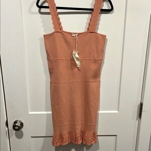 Hem & Thread- Pinky/ Mauve Knit Body-con Boutique Dress